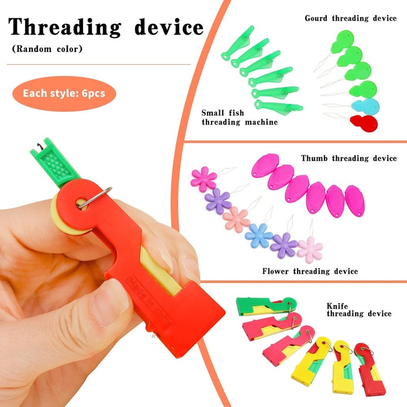 Fedmut Needle Threaders Set, 34 Pcs Needle Threader Tool for Hand Sewing, Craft, Embroidery & Machine Sewing - Image 3